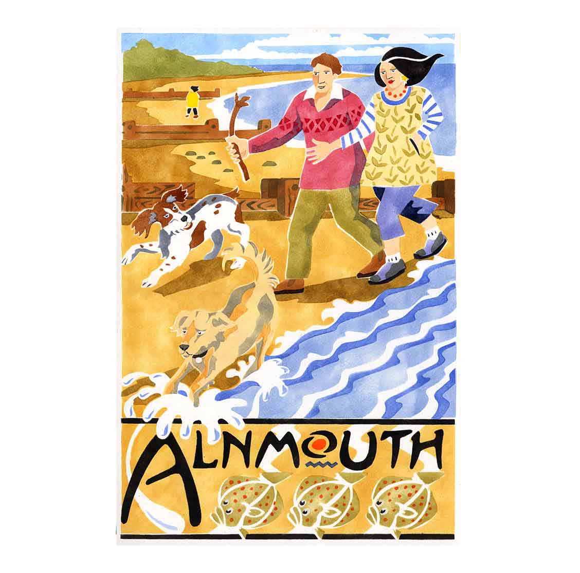 4. Alnmouth Arts Festival Dog Walkers 2015 1 Alnmouth arts festival Dog walkers 2015 davidhallartist.info